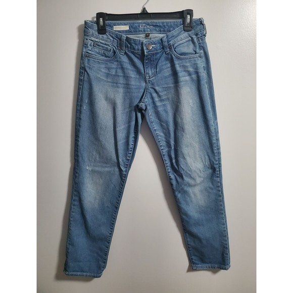 Kut From The Kloth Catherine Boyfriend Jeans Size 2 Low Rise Distressed - Picture 5 of 12